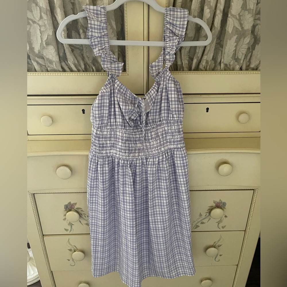 Lavender Gingham dress